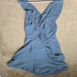 Keepsake the label blue ruffle romper